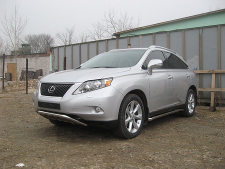 Защита переднего бампера d57 с защитой картера Lexus RX 350 (2009-2012) LRX35010