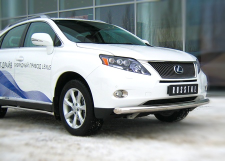 Защита переднего бампера d76 дуга RUSSTAL Lexus RX (2009-2012) LRXZ-000400