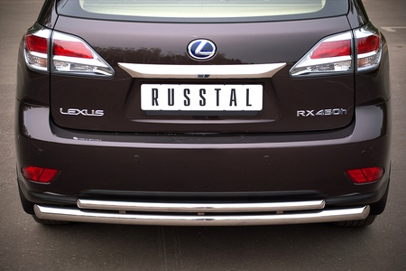 Защита заднего бампера d63м42 с подъемом дуга RUSSTAL Lexus RX (2009-2012) LRXZ-000416