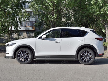 Пороги труба d63 вариант 1 RUSSTAL Mazda CX-5 (2017-2024) M5T-0027981