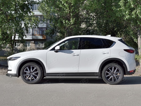 Пороги труба d63 вариант 2 RUSSTAL Mazda CX-5 (2017-2024) M5T-0027982