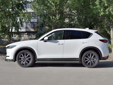 Пороги труба d63 вариант 3 RUSSTAL Mazda CX-5 (2017-2024) M5T-0027983