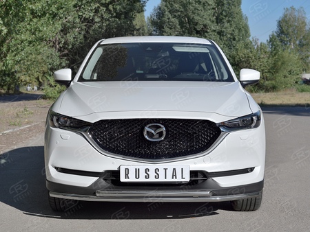 Защита переднего бампера d42 секции-d42 дуга RUSSTAL Mazda CX-5 (2017-2024) M5Z-002790