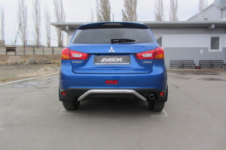 Защита заднего бампера d57 скоба Mitsubishi ASX (2012-2016) MAS14-016