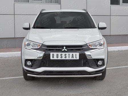 Защита переднего бампера d42 секции RUSSTAL Mitsubishi ASX (2017-2019) MASZ-002953