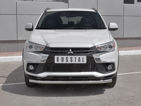 Защита переднего бампера d63 секции RUSSTAL Mitsubishi ASX (2017-2019) MASZ-002954
