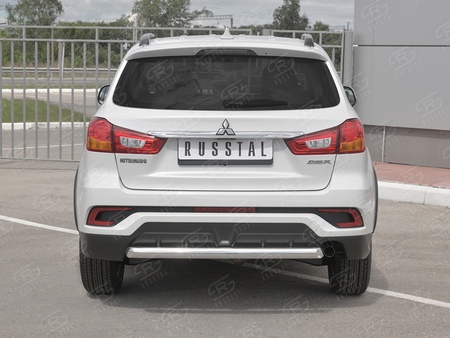 Защита заднего бампера d63 дуга RUSSTAL Mitsubishi ASX (2017-2019) MASZ-002962