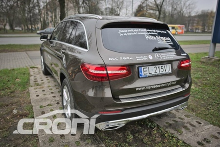 Накладка на задний бампер Croni трапеция матовая Mercedes GLC (2015-2019) ME16UZ2M