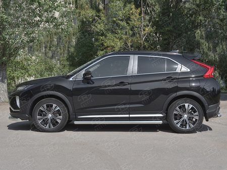 Пороги труба d63 вариант 3 RUSSTAL Mitsubishi Eclipse Cross (2018-2025) MET-0030483