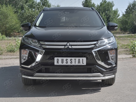 Защита переднего бампера d42 секции RUSSTAL Mitsubishi Eclipse Cross (2018-2024) MEZ-003041