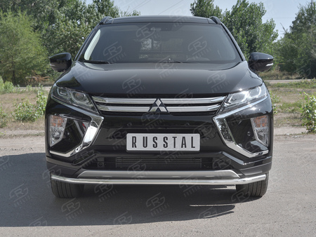 Защита переднего бампера d42 секции RUSSTAL Mitsubishi Eclipse Cross (2018-2025) MEZ-003041