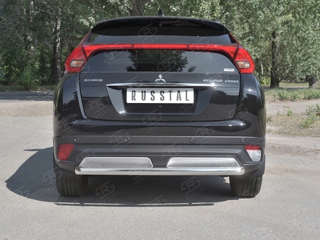 Защита заднего бампера d63 дуга RUSSTAL Mitsubishi Eclipse Cross (2018-2024) MEZ-003050