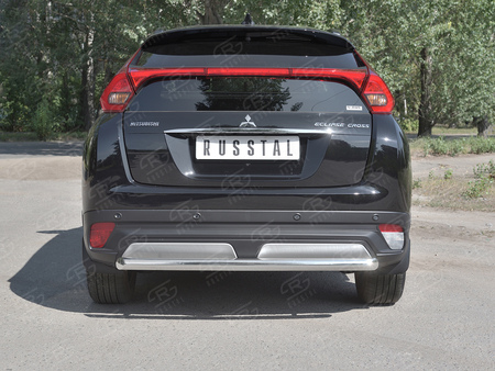 Защита заднего бампера d63 дуга RUSSTAL Mitsubishi Eclipse Cross (2018-2025) MEZ-003050