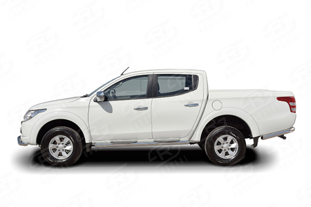 Пороги труба d76 с накладкой вариант 3 RUSSTAL Mitsubishi L200 (2014-2019) ML2T-0022493