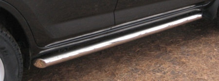 Пороги труба d76 вариант 1 RUSSTAL Mitsubishi L200 (2010-2013) MLT-0011251