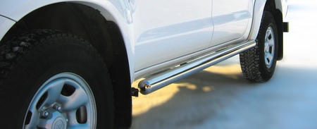 Пороги труба d76 вариант 3 RUSSTAL Mitsubishi L200 (2010-2013) MLT-0011253