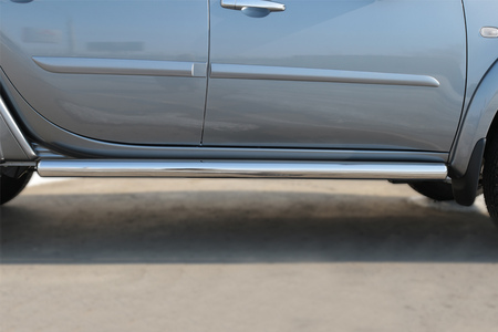 Пороги труба d76 вариант 3 RUSSTAL Mitsubishi L200 (2014-2019) MLT-0020383