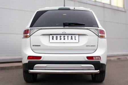Защита заднего бампера d63 дуга RUSSTAL Mitsubishi Outlander (2014-2019) MORZ-001907