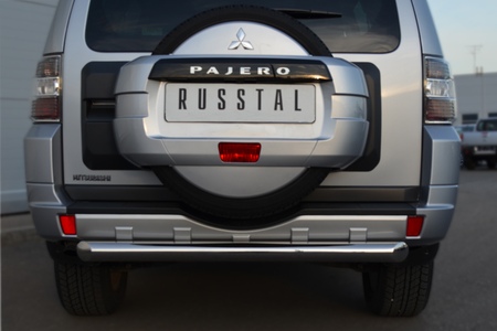 Защита заднего бампера d76 дуга RUSSTAL Mitsubishi Pajero (2012-2014) MP4Z-001041