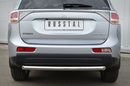 Защита заднего бампера d63 дуга RUSSTAL Mitsubishi Outlander (2012-2014) MRZ-001056