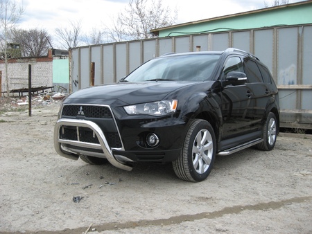 Кенгурятник d76 низкий Mitsubishi Outlander XL (2010-2012) MXL10-001