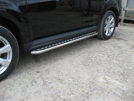 Защита порогов d42 с листом Mitsubishi Outlander XL (2010-2012) MXL10-010