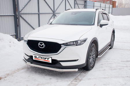 Защита переднего бампера d57 Mazda CX-5 (2017-2024) MZCX175-03