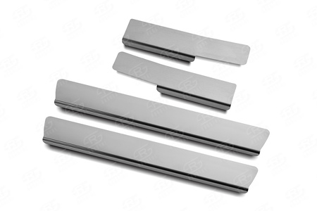 Накладки на пороги зеркальные RUSSTAL для Mazda 3 (2013-2018) MZD313-01