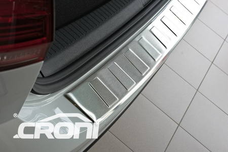 Накладка на задний бампер Croni трапеция матовая Nissan X Trail (2015-2018) NI21SZ2M