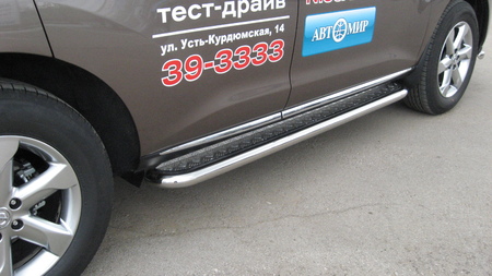 Защита порогов d57 с листом Nissan Murano (2011-2016) NIM11007