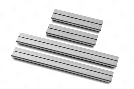 Накладки на пороги шлифованные RUSSTAL для Nissan X-Trail (2015-2023) NIXTR15-02