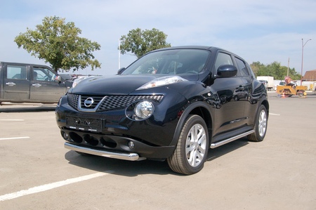 Защита переднего бампера d76 короткая Nissan Juke 2WD (2011-2020) NJ2WD-001