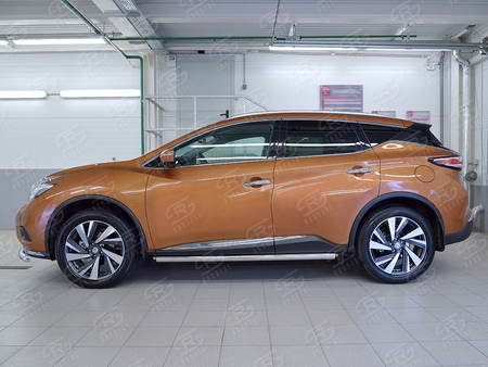 Пороги труба d63 вариант 2 RUSSTAL Nissan Murano (2016-2023) NMUT-0024062