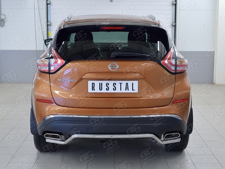 Защита заднего бампера d42 на RUSSTAL Nissan Murano (2016-2023) NMUZ-002410