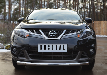 Защита переднего бампера d76 (5 секций) RUSSTAL Nissan Murano (2010-2015) NMZ-001082