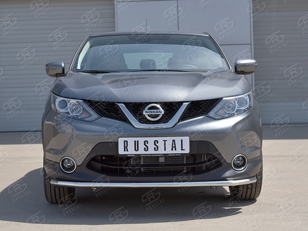 Защита переднего бампера d42 секция RUSSTAL Nissan Qashqai SPB (2015-2019) NQAZ-002305