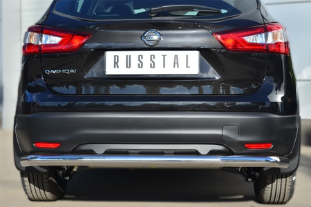 Защита заднего бампера d63 секции сборка СПБ RUSSTAL Nissan Qashqai (2014-2018) NQQZ-001797