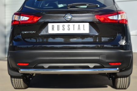 Защита заднего бампера d63 дуга сборка СПБ RUSSTAL Nissan Qashqai (2014-2018) NQQZ-001798