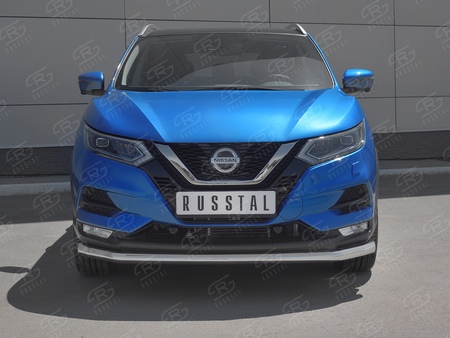 Защита переднего бампера d63 секции RUSSTAL Nissan Qashqai (2019-2024) NQSZ-003242