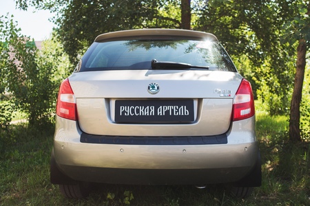 Накладка на задний бампер Русская Артель для Skoda Fabia (2010-2013) NSF-028602