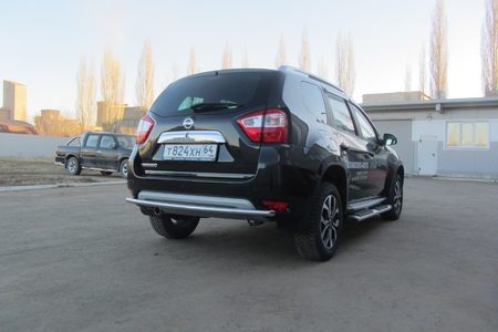 Защита заднего бампера d42 Nissan Terrano (2014-2023) NTER14-010