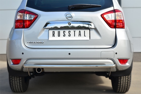 Защита заднего бампера d42 дуга RUSSTAL Nissan Terrano (2014-2023) NTRZ-001796