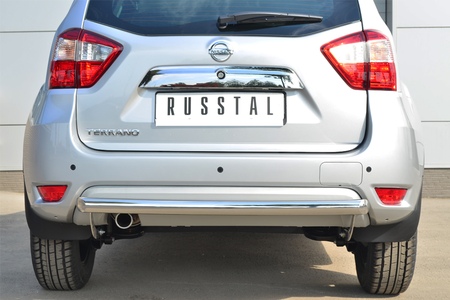 Защита заднего бампера d63 дуга RUSSTAL Nissan Terrano (2014-2023) NTRZ-001799