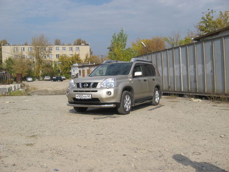 Защита переднего бампера d76 Nissan X-Trail (2007-2011) NXT004