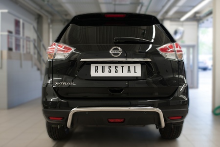 Защита заднего бампера d42 на RUSSTAL Nissan X-Trail (2015-2018) NXZ-002094