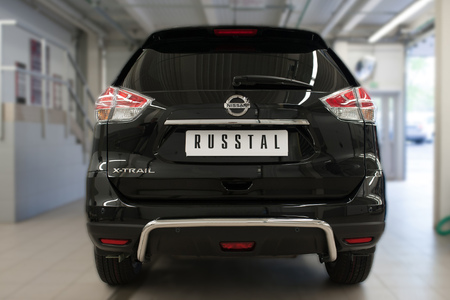 Защита заднего бампера d42 на RUSSTAL Nissan X-Trail (2015-2018) NXZ-002094
