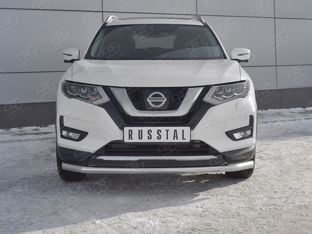 Защита переднего бампера d63 секции RUSSTAL Nissan X-Trail (2018-2023) NXZ-003151