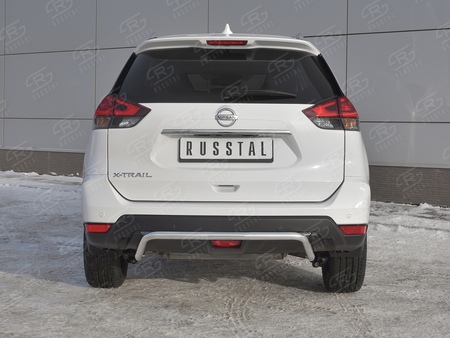 Защита заднего бампера d42 на RUSSTAL Nissan X-Trail (2018-2023) NXZ-003159