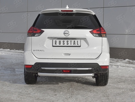 Защита заднего бампера d63 дуга RUSSTAL Nissan X-Trail (2018-2023) NXZ-003160