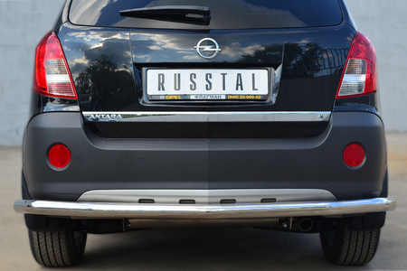 Защита заднего бампера d63 секции RUSSTAL Opel Antara (2012-2019) OAZ-001371